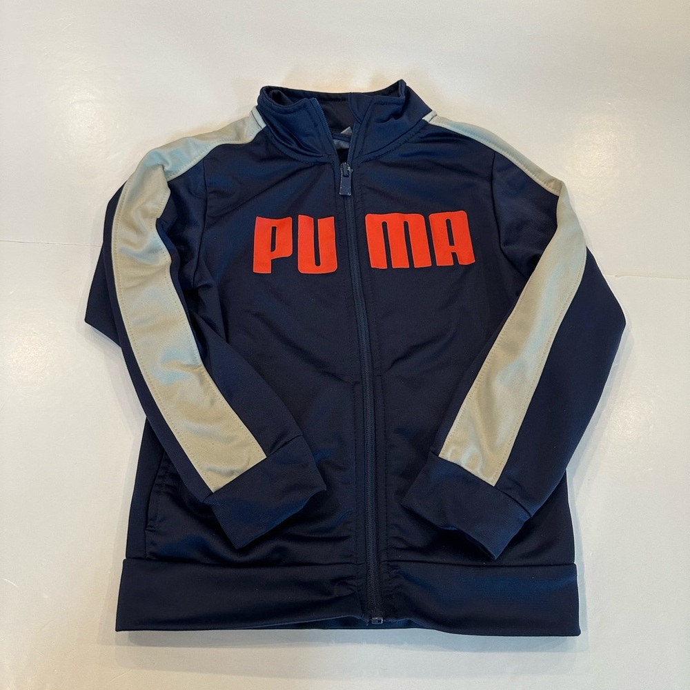 4/20$ Puma Kids Navy Blue Zip Up size 6